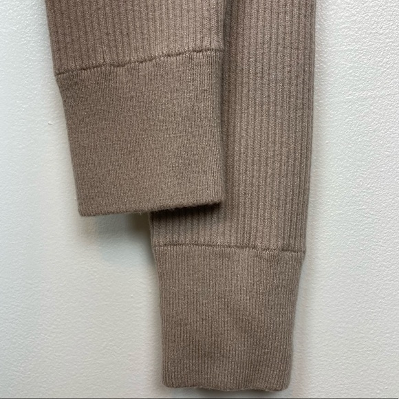 EXPRESS Ribbed Cable Knit High Waisted Jogger Pant with Pockets - Picture 5 of 13